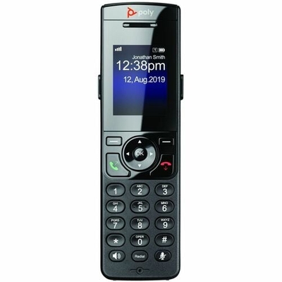 Poly VVX D230 DECT 1880-1900 MHz Base Station and DECT Phone Handset Kit with Power Supply