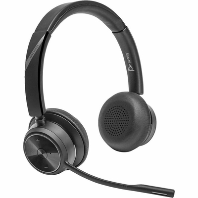 Poly UC Savi 7420 Office Stereo DECT Wireless Headset | DeskPhone + PC | USB-A & USB-C