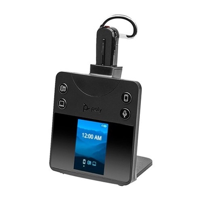 Poly MS Savi 8445 Office Convertible DECT Wireless Headset | PC + DeskPhone + Mobile | USB-A