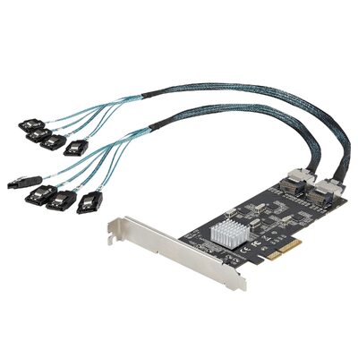 STARTECH 8 Port 6Gbps SATA PCIe Card Controller - 8P6G-PCIE-SATA-CARD