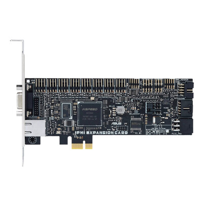 ASUS IPMI Expansion Card w/ Dedicated Ethernet Controller VGA Port PCIe 3.0 x1 & ASPEED