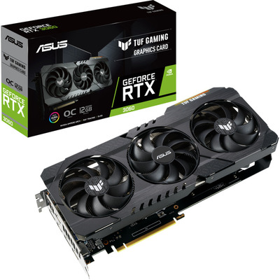 ASUS TUF nVidia Gaming GeForce RTX 3060 V2 OC Edition 12GB GDDR6 buffed-up design Graphic Card