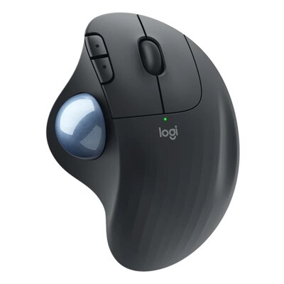 Logitech ERGO M575 Ergonomic Trackball Wireless Optical Mouse - Graphite