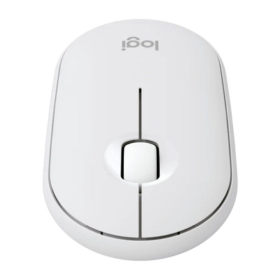 Logitech M350s Pebble Wireless Mouse - Tonal White - 910-006986