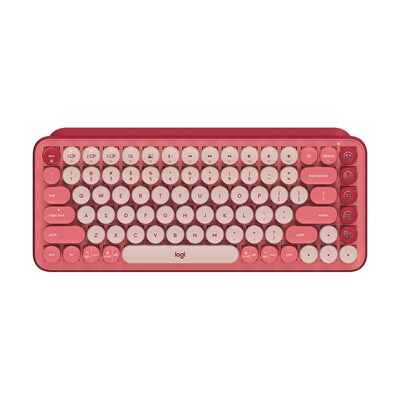 Logitech POP Keys Wireless Mechanical Gaming Keyboard - Heartbreaker Rose