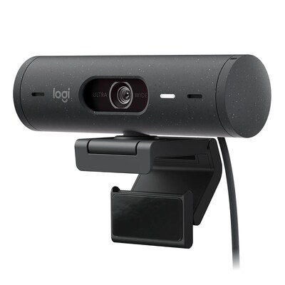 Logitech BRIO 500 Full HD USB-C Webcam with RightLight 4 with HDR - Graphite