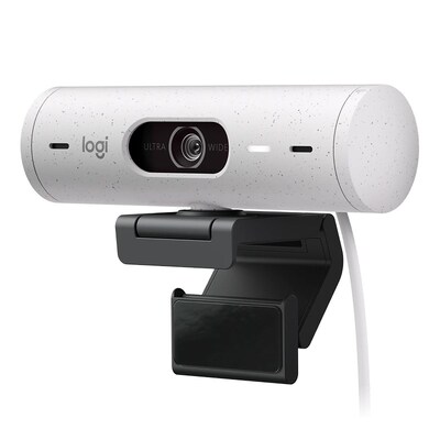 Logitech BRIO 500 Full HD USB-C Webcam with RightLight 4 with HDR - Off-White