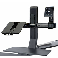 Ergotron 97-617 WorkFit Conversion Kit: Dual to LCD & Laptop (Up to 24" Monitor)