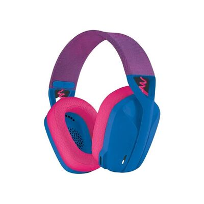 Logitech G435 Ultra-light Wireless Bluetooth Gaming Headset - Blue & Raspberry