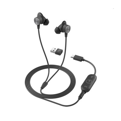 LOGITECH MSFT Teams Zone Wired Earbuds - Graphite