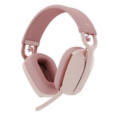 Logitech Zone Vibe 100 Wireless Over the Ear Headphones - Rose