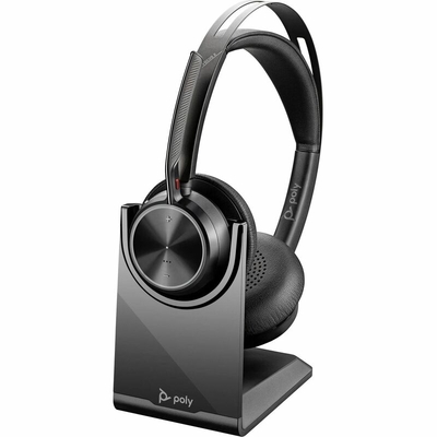 Poly UC Voyager Focus 2 Stereo Wireless Headset + Charging Stand | ANC | BT700 USB-C Dongle