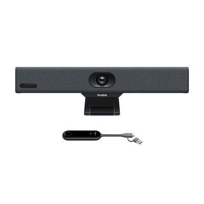 YealinkA10-015 Compact Collaboration Bar for Huddle Rooms with VCR11 remote and WPP30 for Wireless Sharing