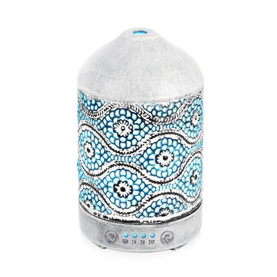 mbeat activiva 100ml Metal Essential Oil and Aroma Diffuser - Vintage White - ACA-AD-S2