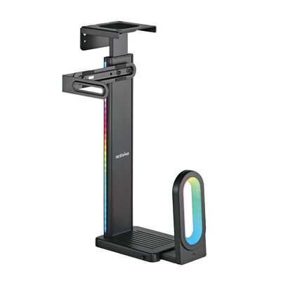 mbeat activivia RGB Ultra-Wide Adjustable Wall & Under-Desk Gaming PC Mount - ACA-MNT-RGB01K