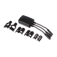 Targus 3-Way Active DC Charging Cable - Accommodates up to 3 different Power Tips/SecureFix clips for Semi-Permanent Bonding to the DC Cable