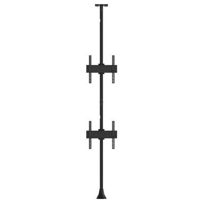 Atdec 1x2 floor-to-ceiling mount (two 0.48m rails, 3m pole). Max load per display: 50kg - ADBS-1X2-4FCF