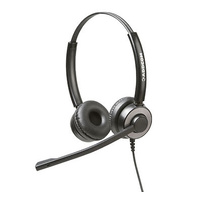 ADDCOM ADD55 BIN NC high-quality binaural wired headset with wideband HD sound