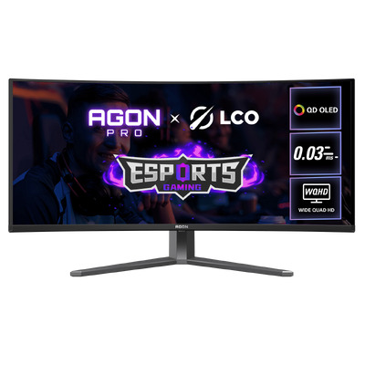 AOC AG346UCD AGON PRO 34inch 175Hz UWQHD QD-OLED Curved Gaming Monitor