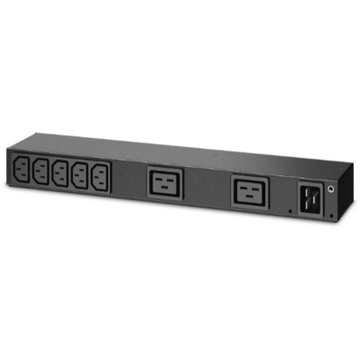 APC Basic Rack AP6120A PDU - Basic - IEC 60320 C20 - 7 x IEC 60320 C13, 2 x IEC 60320 C19 - 20 A - 120 V AC, 230 V AC Input - 120 V AC, 230 V AC Outpu