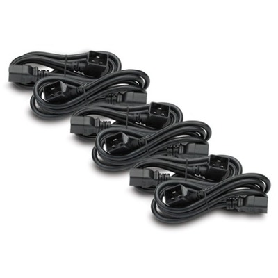 APC AP98896F Standard Power Cord - 1.83 m - IEC 60320 C20 / IEC 60320 C1916 A - Black - 6 Pcs - AP98896F