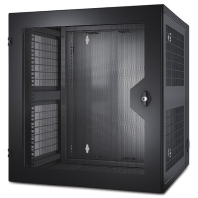APC NetShelter WX 13U Wall Mountable Rack Cabinet for Networking, Airflow System - 482.60 mm Rack Width - Black - 90.91 kg Static/Stationary Weight Ca