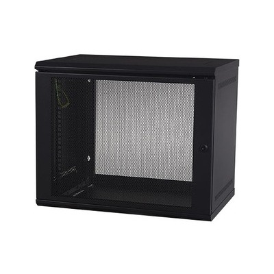 APC NetShelter WX AR109 9U Wall Mountable Rack Cabinet for Patch Panel, LAN Switch - Black - AR109