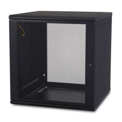 APC NetShelter WX AR112 12U Wall Mountable Rack Cabinet for LAN Switch, Patch Panel - Black - AR112