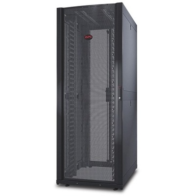 APC NetShelter SX 42U Floor Standing Rack Cabinet for Networking, Airflow System - Black - AR3140