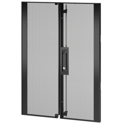 APC AR7161 Door Panel - Black - 18U Rack Height - 1040 mm Height - 390 mm Width - 210 mm Depth - AR7161