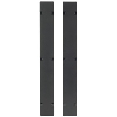 APC AR7586 Cable Organizer - Black - 2 Pack - Cover - 45U Height - AR7586