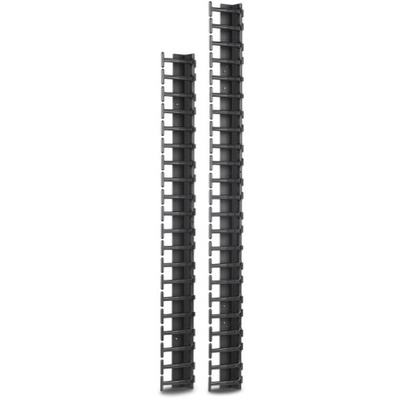 APC Cable Organizer - Black - 2 Pack - Cable Manager - 45U Height - AR7722