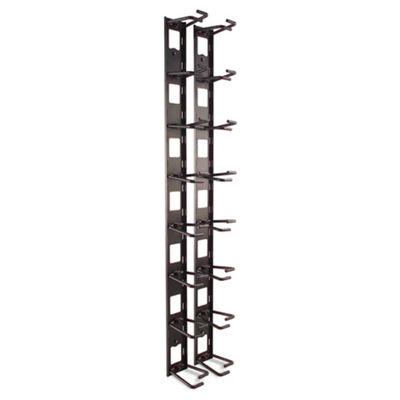 APC AR8442 Vertical Cable Organizer, 8 Cable Rings, Zero U