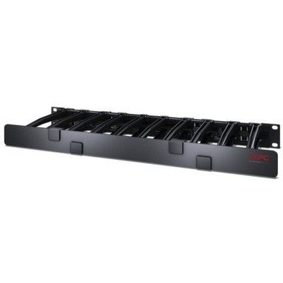 APC AR8612 Cable Organizer - Black - Cable Manager - 1U Height - AR8612