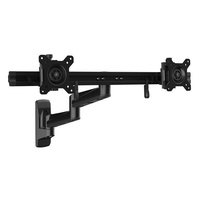 StarTech Wall Mount Dual Monitor Arm, For Two 15"-24" Monitors, Steel - ARMDUALWALL