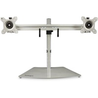 StarTech Dual-Monitor Stand, Horizontal, Silver, Adjustable - ARMDUOSS