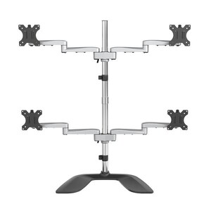 StarTech Quad Monitor Stand, Adjustable 32" VESA Desktop Monitor Mount - ARMQUADSS
