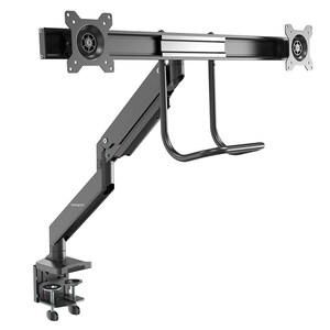 StarTech Dual Monitor Arm Desk Mount, VESA Mount 32" Displays - ARMSLMBARDUO