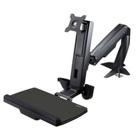 StarTech Sit Stand Monitor Arm, Monitor Arm Desk Mount, VESA Mount - ARMSTSCP1