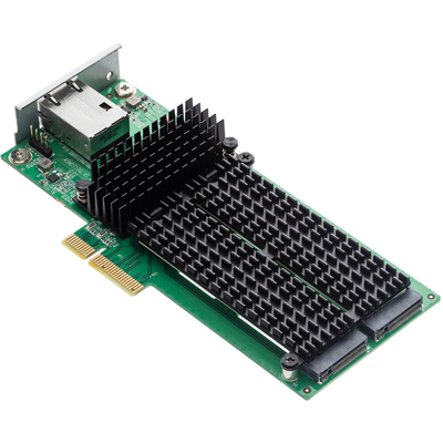 Asustor AS-T10G3 Dual M.2 2280 NVMe SSD & 10G Ethernet PCIe 3.0 x4 Adapter Card