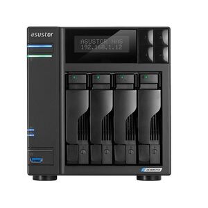 ASUSTOR AS6604T 4 Bay NAS Intel Celeron J4125 Quad Core 2.0GHz 4GB DDR4 2xGbE 3xUSB3.2 HDMI