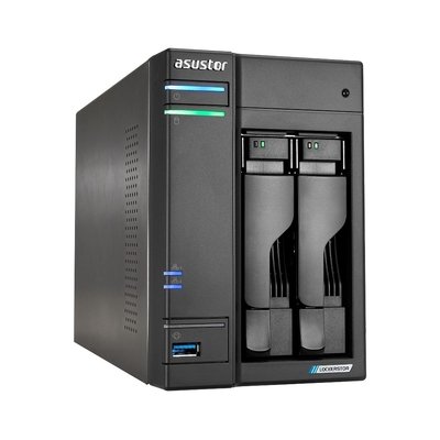 ASUSTOR AS6702T Lockerstor 2 Bay NAS, Intel Celeron N5105 Quad-Core 2.0GHz, 4GB RAM DDR4