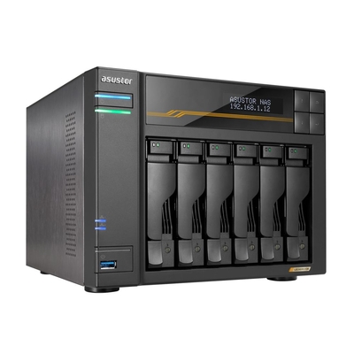 ASUSTOR AS6806T Lockerstor 6 Bay NAS, AMD Ryzen V3C14 Quad-Core 2.3GHz, 16G ECC DDR5