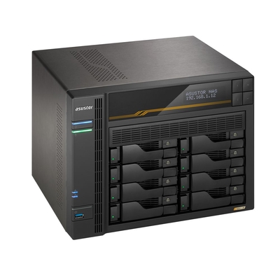 ASUSTOR AS6808T Lockerstor, 8 Bay NAS, AMD Ryzen V3C14 Quad-Core 2.3GHz CPU, 16G ECC DDR5