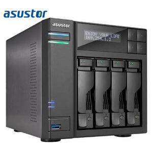 ASUSTOR AS7004T-i5 4 Bay NAS Intel Core i5 Quad Core 3.0GHz 8GB DDR3 2xGbE HDMI S/PDIF