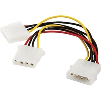 Astrotek 20cm Molex (Male) to 2 X Molex (Female) Power Splitter/Extension Cable