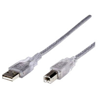 Astrotek USB 2.0 Cable 5m  Type A Male to Type B Male Transparent Colour