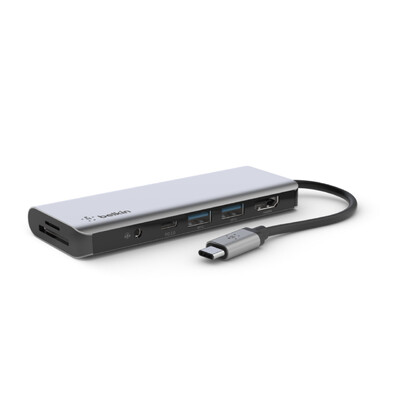 Belkin AVC009btSGY USB 3.2 Gen 1 (3.1 Gen 1) Type-C 5000 Mbit/s Silver