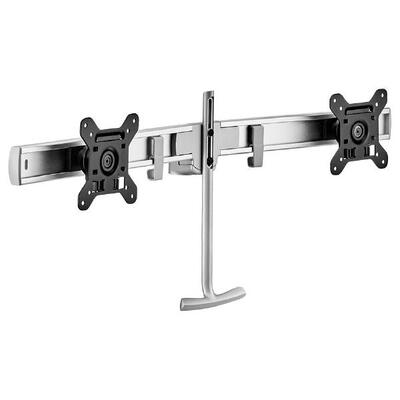 ATDEC DUAL RAIL CROSSBAR - SLV - LOAD: 2-7KG PER MONITOR , WHITE - AWM-LR-W