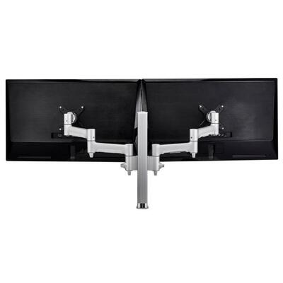 Atdec AWM Dual monitor Arm Solution - 460mm Monitor Arm - 400mm Post - Bolt - Black - AWMS-2-4640-Bolt-Black